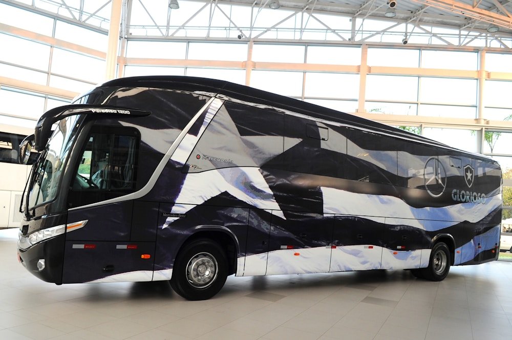 A modern coach bus for passenger transport